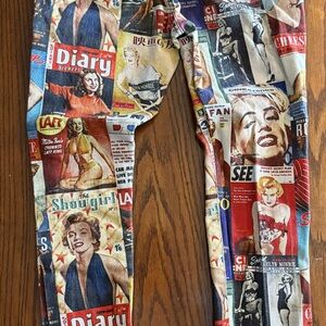 Vintage Magazine Print Marilyn Monroe Jeans
